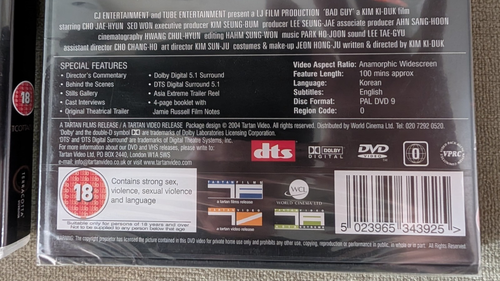Kim Ki-duk Lot of 3 movies Bad guy Crocodile Arirang DVD Region 0 and 2 - Picture 4 of 4