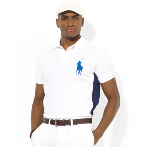 NUEVO CON ETIQUETAS $98 POLO RALPH LAUREN XL Calce Personalizado MALLA TALLADA GRANDE PONY Camisa Blanca 0404743 - Imagen 3 de 3