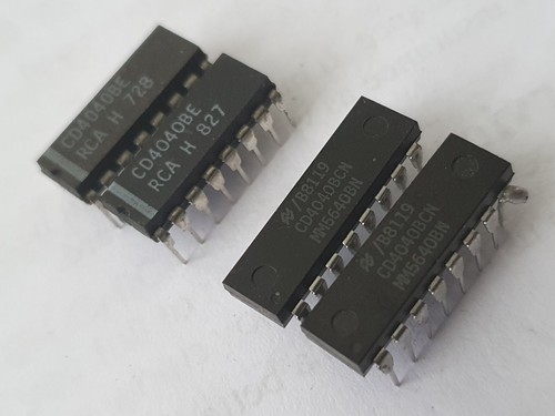 Pk 4 x 4040 CD4040BE CD4040BCN 12-stage ripple/binary counter-divider 16 PIN DIP