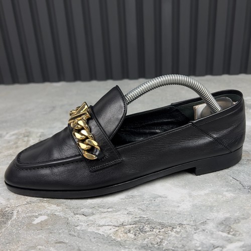 Mocasines planos Louis Vuitton cadena V cuero negro 7 EE. UU. o 37 EUR - Imagen 12 de 24