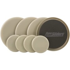 3 1/2"  7" Round Reusable Furniture Sliders for Carpet - Effortless Moving and