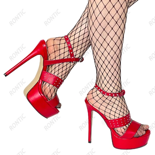 New Women Platform Sandals Sexy Stiletto Heels Open Toe Night Club Shoes US 5-20 - Image 2 of 4
