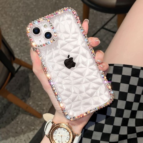 Glitter Diamonds Bling Rhinestone Phone Case Cover For iPhone 16 Pro Max 15 Plus - 第 2/13 張圖片