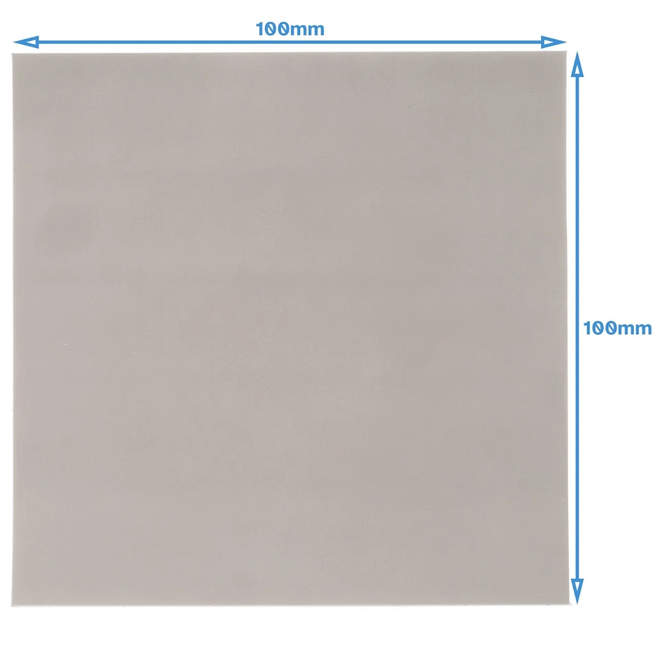 100mm x 100mm x 0.3mm Silicone Based Thermal Interface Sheet Self Adhesive Tape - Image 2 of 4
