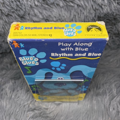 Blue's Clues Rhythm and Blue VHS Movie 1998 Nick Jr Nickelodeon Orange Tape Film - Picture 6 of 8