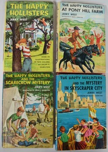 SET-OF-4-The-Happy-Hollisters-Pony-Hill-Farm-Scarecrow-Mystery-Skyscraper-City