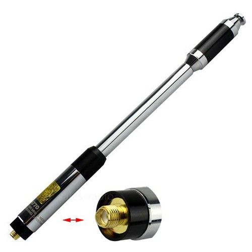 RH770 Telescopic SMA-Female Dual Band Antenna For Baofeng UV-5R UV-9R PLUS Radio - Afbeelding 1 van 7