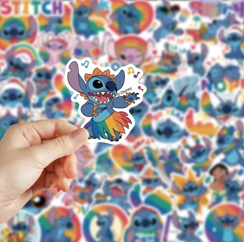 50 X Disney Lilo Stitch Movie Princess Phone Stickers Laptop Vinyl Decals UK NEW - Picture 6 of 15