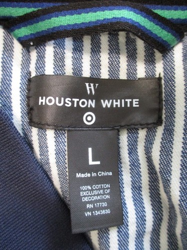 Houston White Target blues tripe denim relaxed fit coveralls jumpsuit Large - Picture 6 of 9
