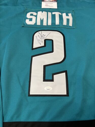 Maglia personalizzata firmata Will Smith San Jose Sharks JSA Coa autografata - Foto 2 di 5