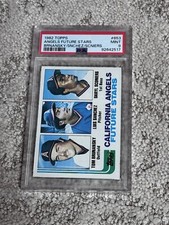 PSA 9 BASEBALL CARD 1982 TOPPS CALIFORNIA ANGELS FUTURE STARS ROOKIE BRUNANSKY