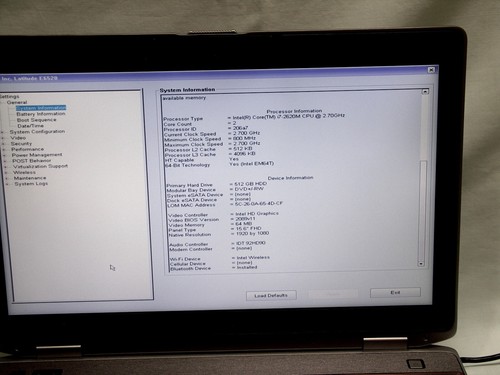 Dell E6520 2.70 GHz Core i7 2620M/16GB/512GB SSD/15.6" FHD/Webcam/BT/Intel GPU - Bild 10 von 15