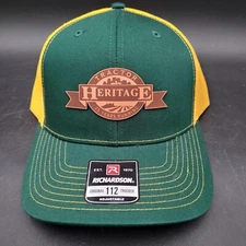 New Heritage Tractor & Equipment Green & Yellow Mesh Snap Closure Hat Cap