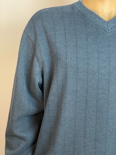 Suéter Columbia para hombre talla XL cuello en V manga larga algodón azul - Imagen 3 de 16