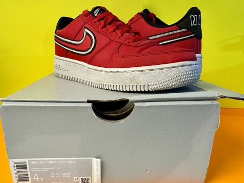 Nike Air Force 1 LV8 1 GS en talla 4Y en rojo/negro/blanco - Imagen 9 de 10