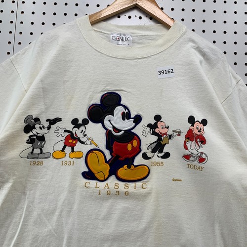 VTG 90s Disney Mickey Mouse Shirt Mens Large White Single Stitch 24x28 - Picture 7 of 22