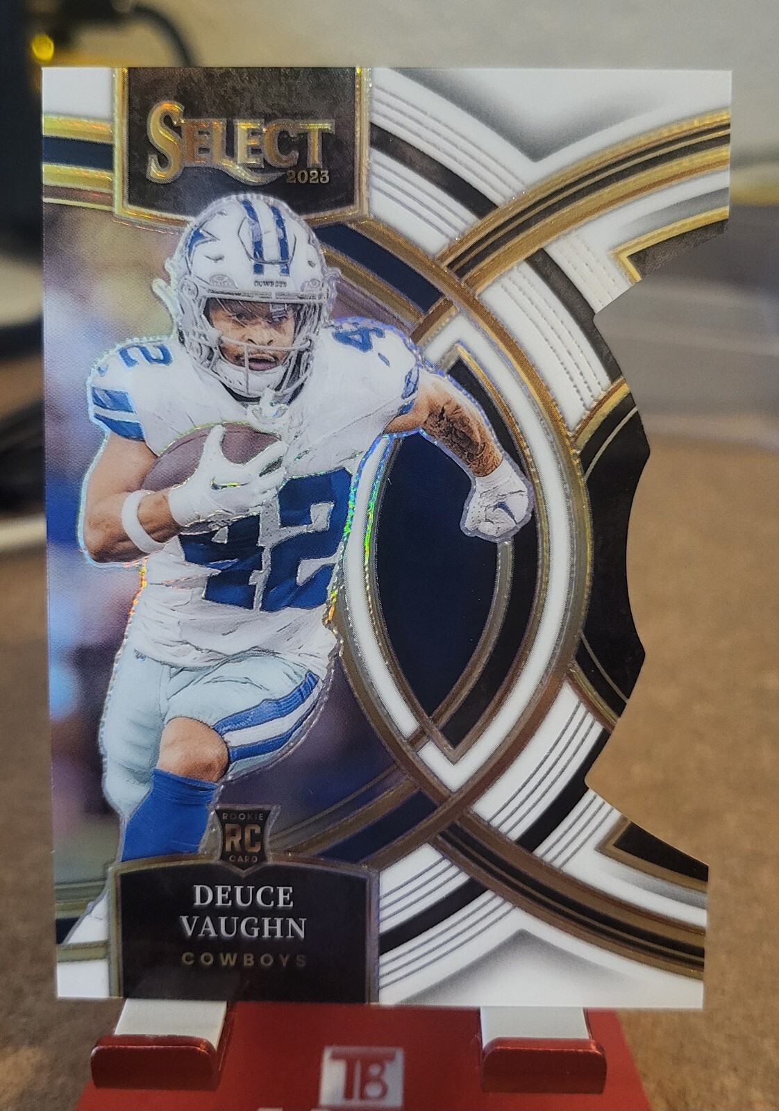 Deuce Vaughn - 2023 Select #128 - Die Cut - Silver Prizm - Premier - RC  051/199