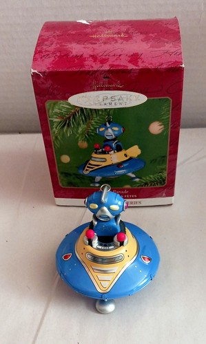 Robot Parade Alien in Flying Saucer Hallmark Collector Series - Imagen 2 de 10