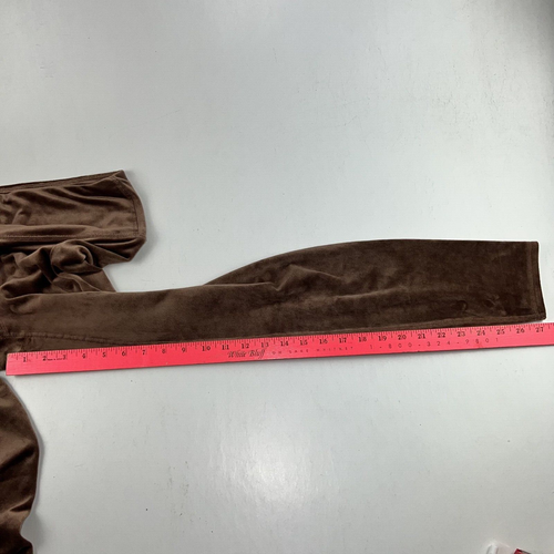 Avia 2 piece Velour Leisure Wear outfit Top & Bottom Brown L (12-14) - Picture 11 of 13