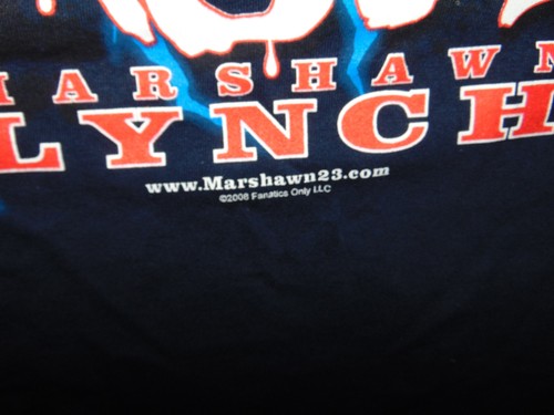 2008 Marshawn Lynch Shirt Mens Large Buffalo Bills NFL Beast Mode NEW 2 Sided * - Picture 3 of 6