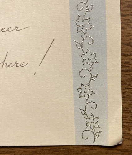 Tarjeta de felicitación de feliz cumpleaños vintage años 40 cesta de flores rosas P2C - Imagen 13 de 17