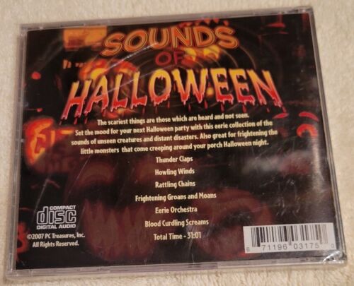 NEW SEALED - Sounds Of Halloween Sound Effects CD - HAUNTED HOUSE SPOOKY - Picture 2 of 2