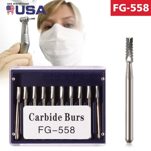 Dental Carbide Tungsten Steel Drills Burs FG Burr for High Speed Handpiece 1.6mm - Picture 45 of 140