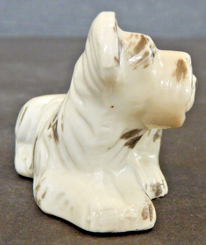 VINTAGE Skye Scotty Terrier Dog Figurine Mom & Puppy Hand Painted - Japan 1945 - Picture 4 of 7