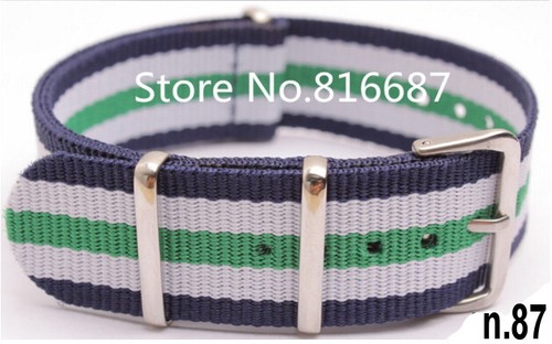 CINTURINO NYLON 20mm ROSSO GIALLO BLU NERO ARANCIONE GIALLO VERDE GRIGIO - Imagen 71 de 90