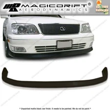 For 98 99 00 Lexus LS400 Front Bumper Lip Spoiler Body kit VIP Style Black PU
