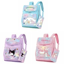 Cute My Melody Kuromi Cinnamoroll Backpack Satchel Shoulder Bag Pencil Case Set