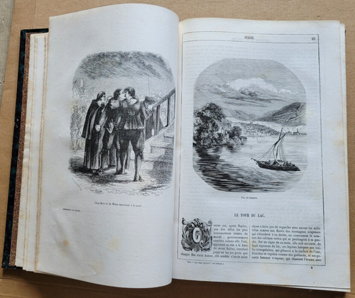 Impressions de Voyage 1 Suisse Alexandre DUMAS COPPIN STAAL éd Marescq 1855 - Bild 6 von 13