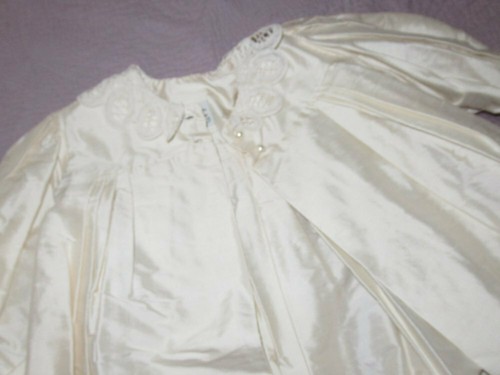 nwt Posies vintage 100% silk Juliette coat girls one size ~ 10 free ship USA - Picture 2 of 3