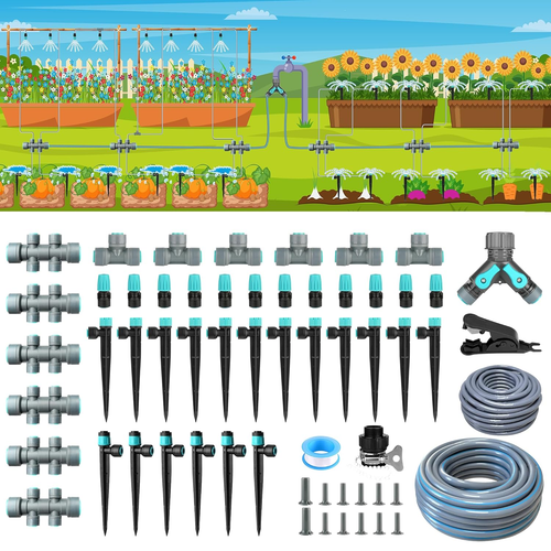 230FT Drip Irrigation System Kit with Quick-Connect System, Repeatable Assembly - Picture 12 of 13