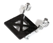 Machined Silver Front Shock Towers w/ Receiver Mount for Axial 1/24 SCX24