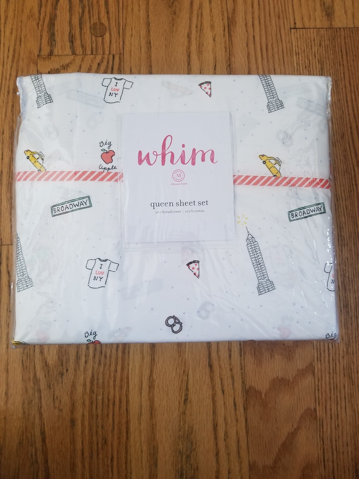 NIB Martha Stewart Whim Empire State Queen Sheet Set NIB Martha Stewart Whim Empire State Queen Sheet Set