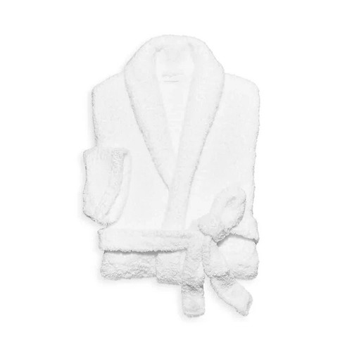 BAREFOOT DREAMS Women's Belted Shawl Collar White CozyChic Robe Size 1 / Small - Bild 5 von 22