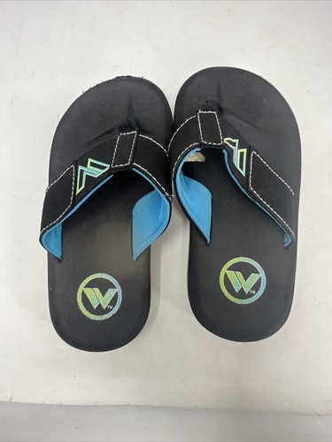 Lot of 6 pairs of kids youth sandals flip flops slides NIKE size 13 1Y 6Y & more - Picture 13 of 16