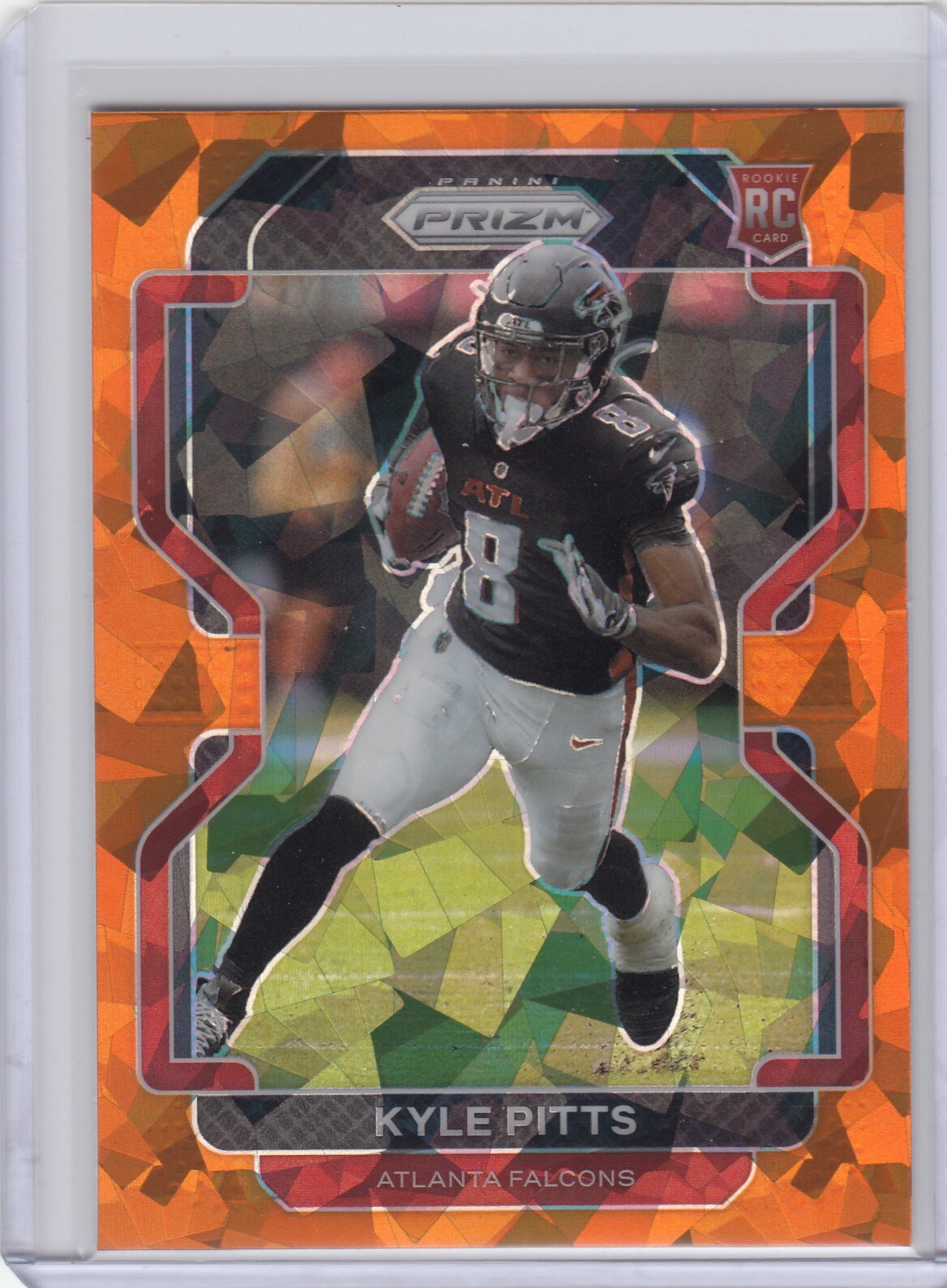 Kyle Pitts  SP RC ▪ 2021 Prizm  Fanatics ORANGE Ice Prizm #341   Rookie  Falcons
