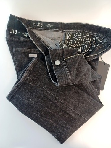 NWT Armani Exchange A/X J13 Slim Black Denim 28R 30R 33R 38R 0013 - Picture 2 of 2