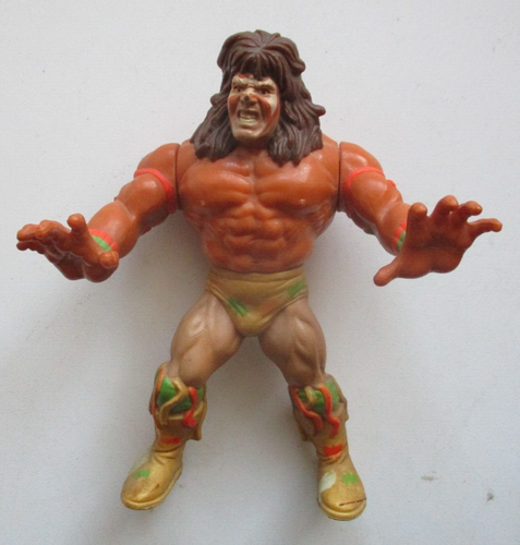 WWE 1990 WWF Hasbro Hulk Hogan Jake Ultimate Warrior Titan Sports Action Figures - Picture 8 of 10