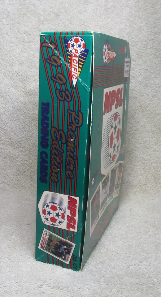 Caja de 36 Pacific NPSL Premiere Ed 1993 nuevas y selladas de fábrica Paquetes de tarjetas de fútbol Foto 4 de 4