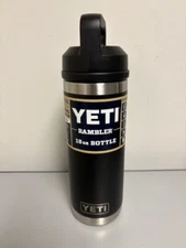 NEW YETI® 18oz Bottle Original Classic Black - Brand New Chug Bottle