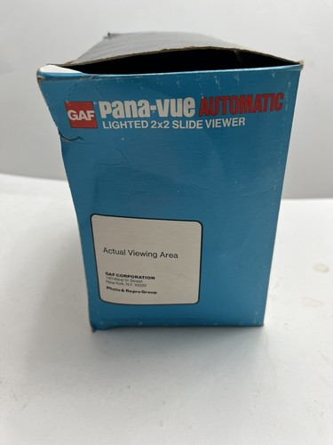 GAF Pana-Vue Automatic Lighted 2x2 Slide Viewer Vintage Battery Operated. - Picture 12 of 13