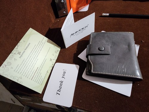 Ainimoer Genuine Leather Hand Made With Dust Cover Very Nive Gray # Pur50 - Picture 2 of 9