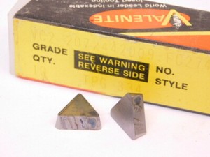 NEW-SURPLUS-10PCS-VALENITE-TPG-334-GRADE-VC2-CARBIDE-INSERTS