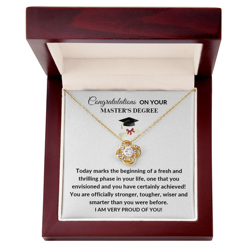 COLLAR PERSONALIZADO FELICITACIONES POR TU MAESTRÍA ESTOY ORGULLOSO REGALO - Imagen 8 de 10