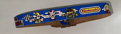 Vintage 1980s Nintendo Super Mario Bros Leather Belt Lee Child Youth Small 20-22 - Picture 9 of 19