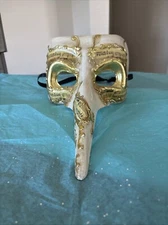 Original VENEZIA Italian Handcrafted Masquerade Mask  Long Nose Italy