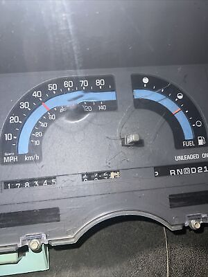 1991 Chevrolet S10 Blazer Speedometer Cluster 31k Miles Lens 1991 Chevrolet S10 Blazer Speedometer Cluster 31k Miles Lens